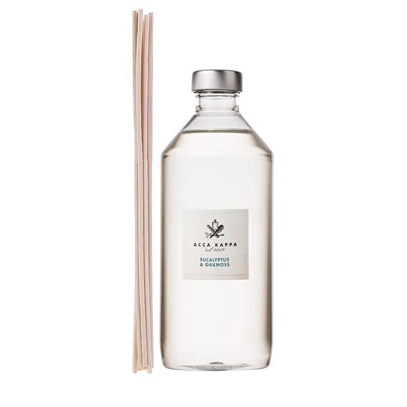 Acca Kappa Eucalyptus & Oakmoss Diffuser Refill + Reeds