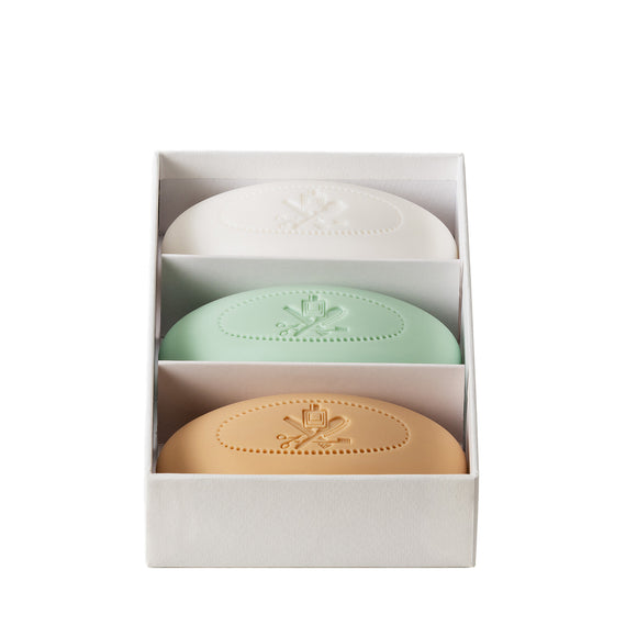 Acca Kappa Soap Trio - White Moss, Green Mandarin, Sandalwood