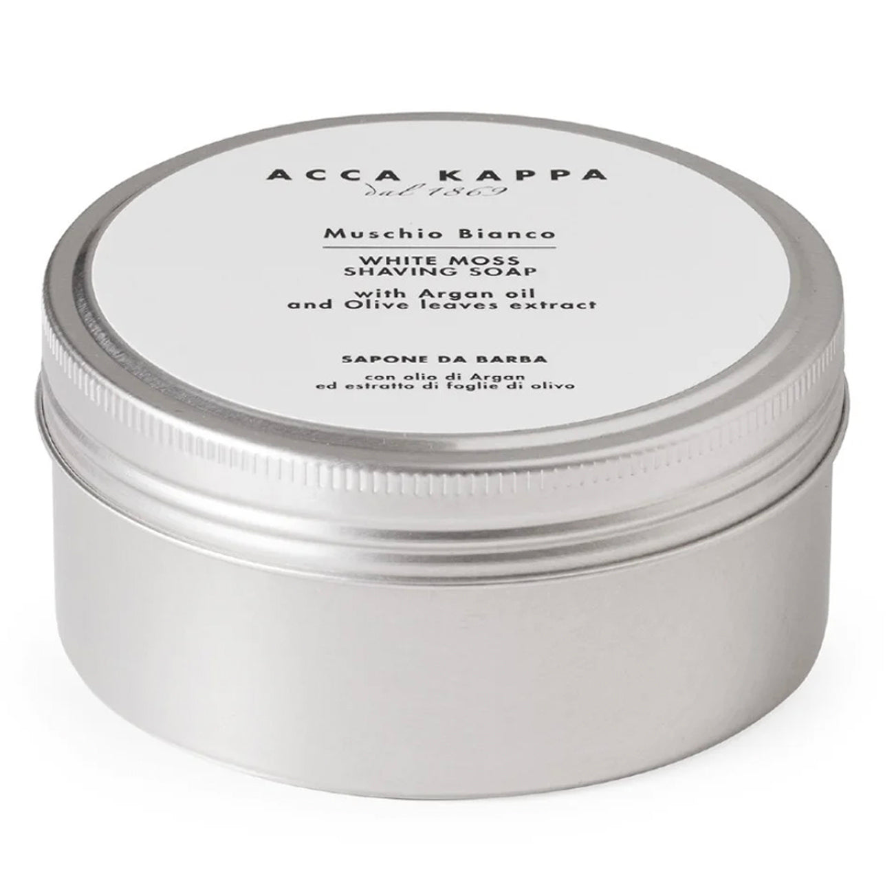 Acca Kappa White Moss Shave Soap - Silver Tin