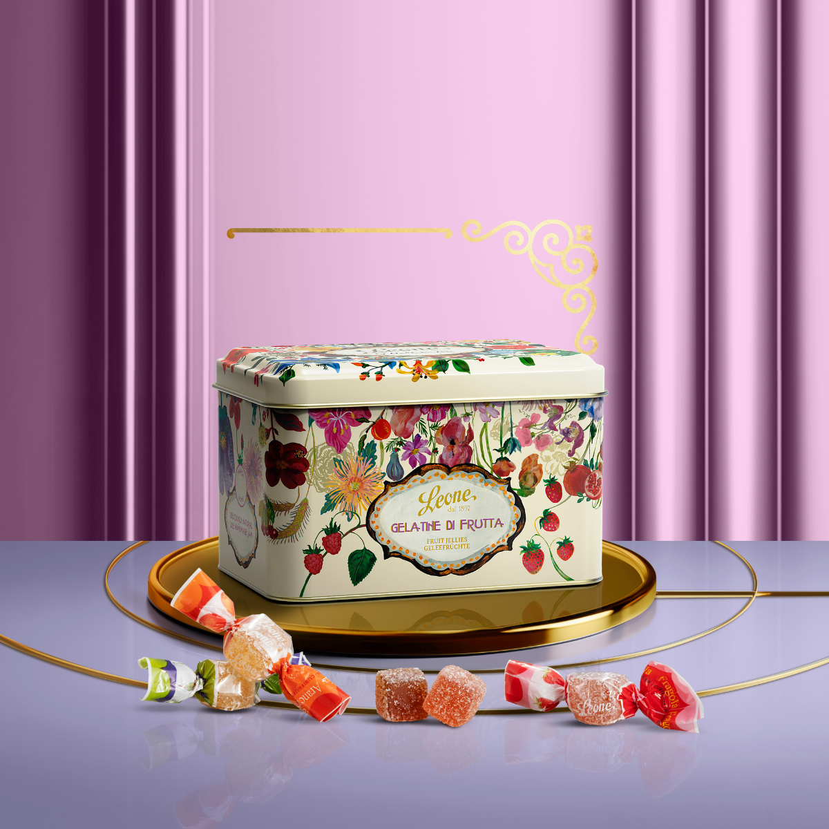 Leone 1857 Nathalie Lété Cubifrutta Gift Tin - 200g