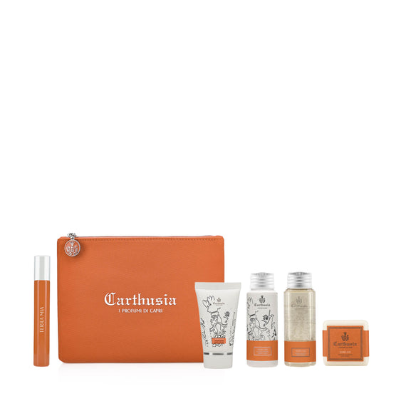 CARTHUSIA Terra Mia Travel Kit 'Pochette' - Value $125