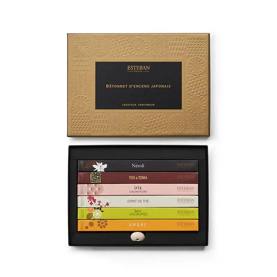 Esteban Japanese Classic Incense Set with Round Holder