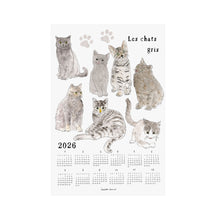 Fog Linen Work 2026 Linen Tea Towel Calendar: Cats