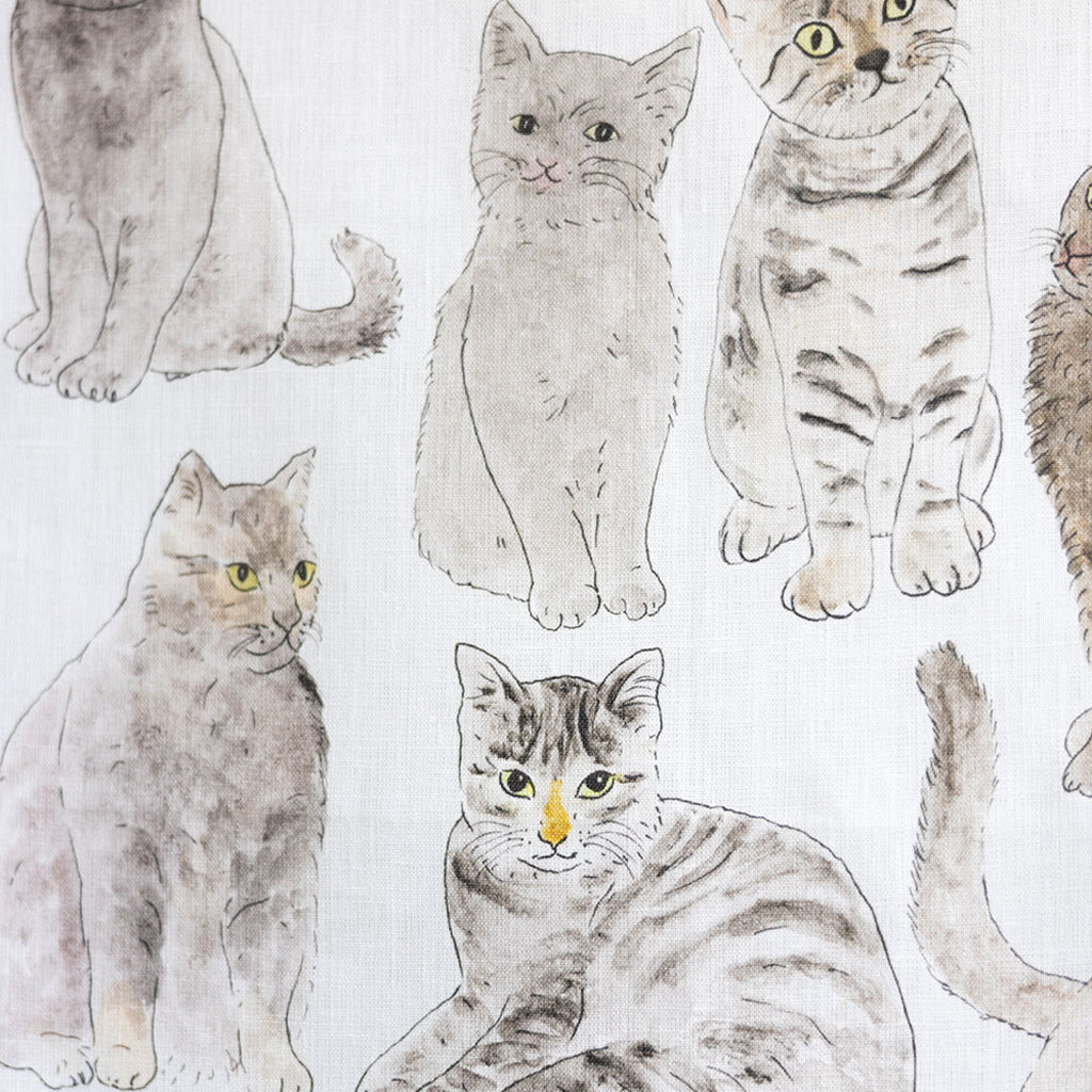 Fog Linen Work 2026 Linen Tea Towel Calendar: Cats