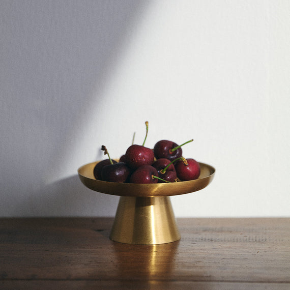 Fog Linen Work Brass Cake Stand (XS)