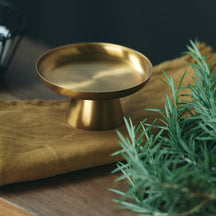 Fog Linen Work Brass Cake Stand (XS)