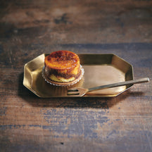 Fog Linen Work Brass Plate Long Octagonal (M)