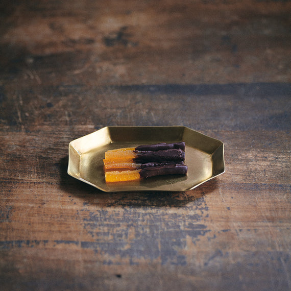 Fog Linen Work Brass Plate Long Octagonal (S)
