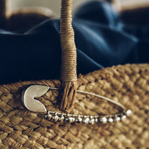 Fog Linen Work Brass Safety Pin with Bell (M)