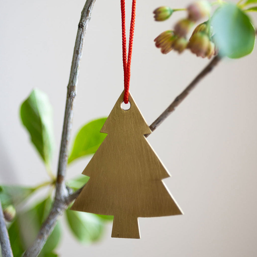 Fog Linen Work Brass Tree Ornament
