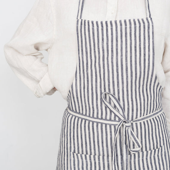 Fog Linen Work Linen Full Apron: Jasper
