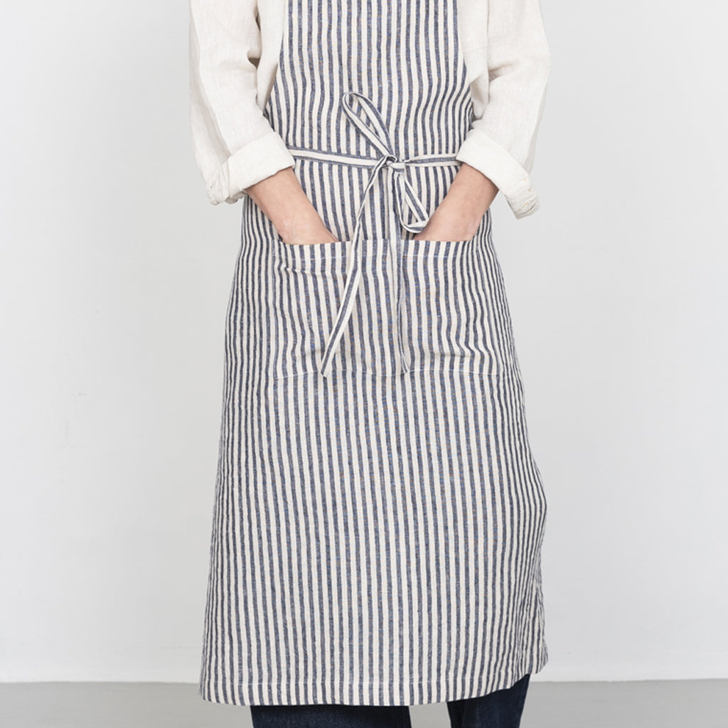 Fog Linen Work Linen Full Apron: Jasper