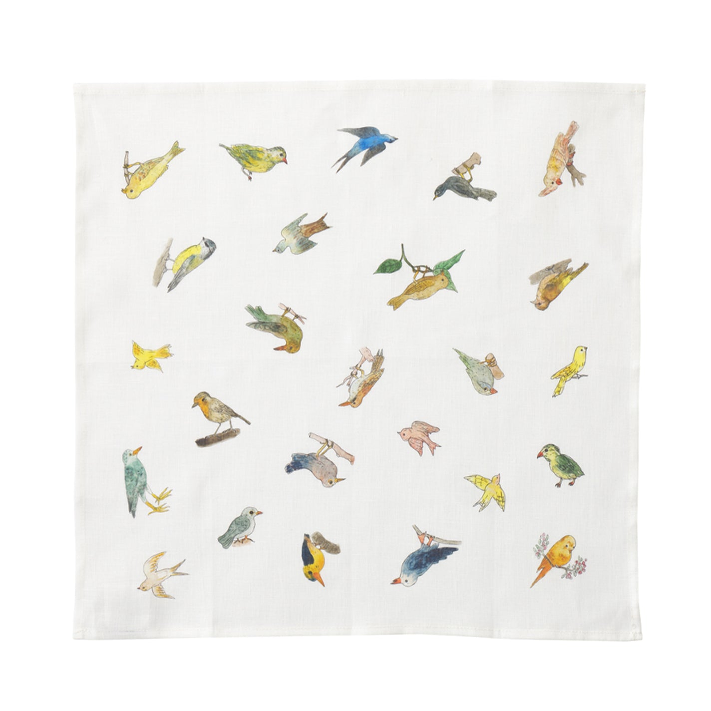 Fog Linen Work Isabelle Boinot Handkerchief: Birds