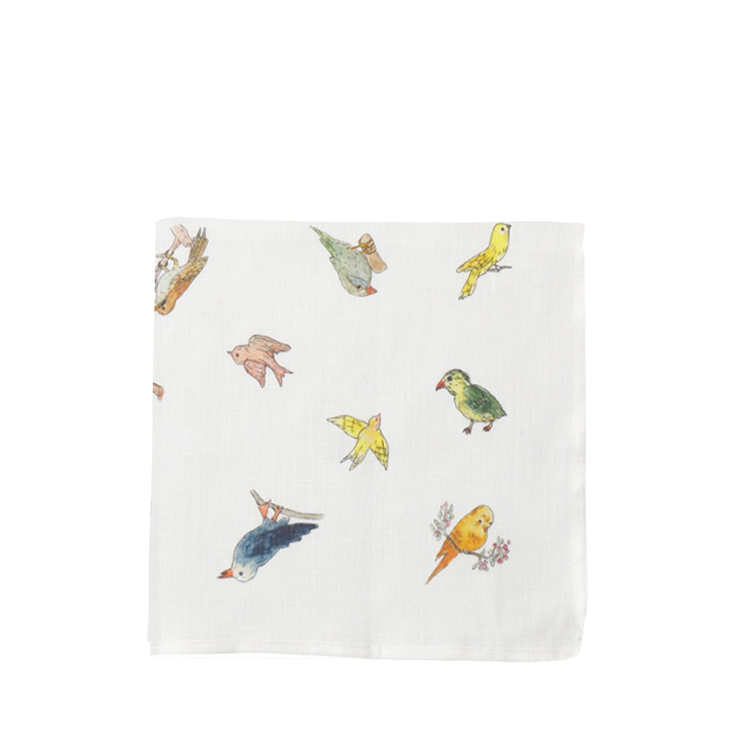 Fog Linen Work Isabelle Boinot Handkerchief: Birds