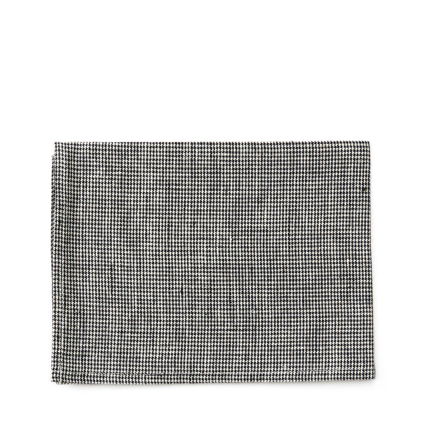 Fog Linen Work Linen Tea Towel: Houndstooth Check