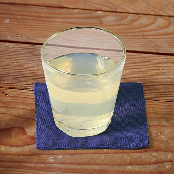 Fog Linen Work Linen Coaster: Blue Violet