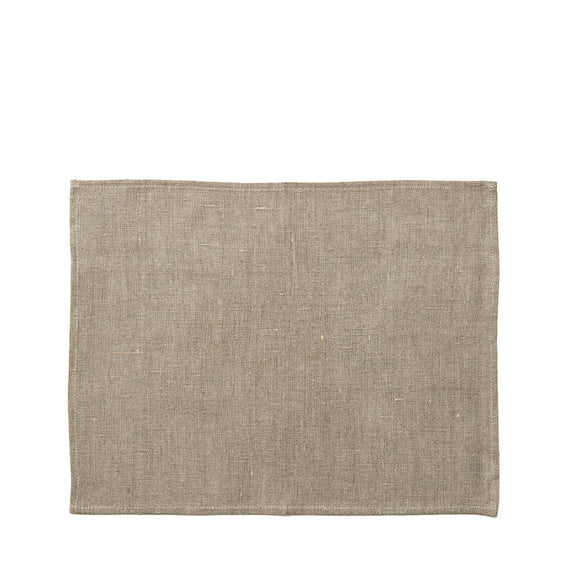Fog Linen Work Linen Place Mat: Natural