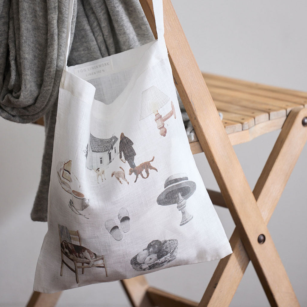 Fog Linen Work Misato Ogihara Bag: Living with Dog