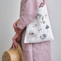 Fog Linen Work Misato Ogihara Bag: Living with Dog