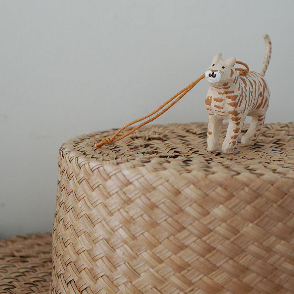 Fog Linen Work Papier Maché Ornament: Cat