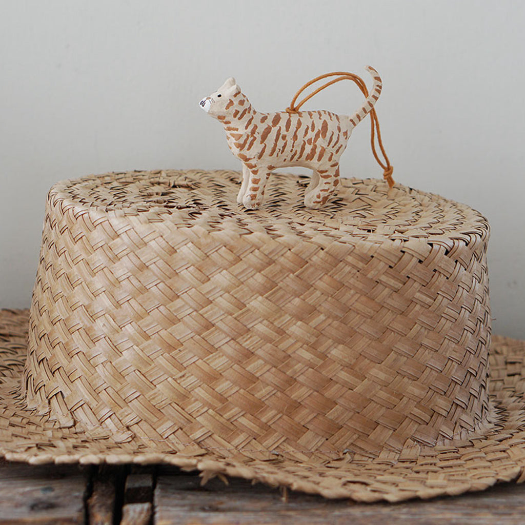 Fog Linen Work Papier Maché Ornament: Cat