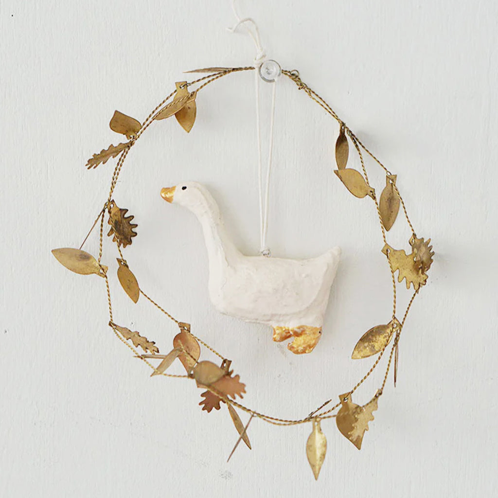 Fog Linen Work Papier Maché Ornament: Duck
