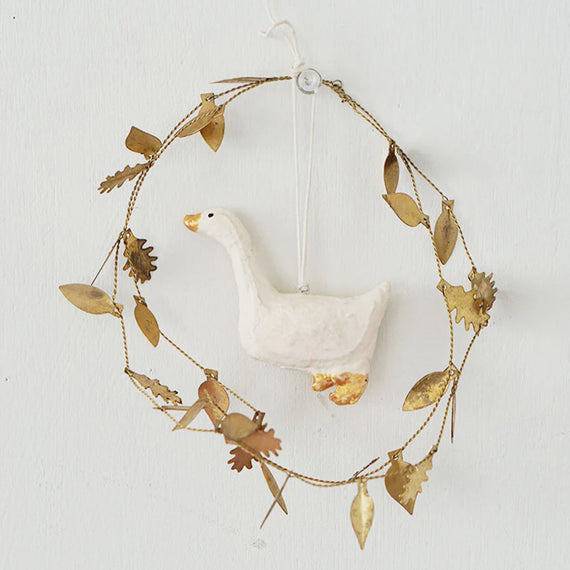 Fog Linen Work Papier Maché Ornament: Duck