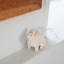 Fog Linen Work Papier Maché Ornament: Rabbit
