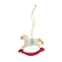 Fog Linen Work Papier Maché Ornament: Rocking Horse