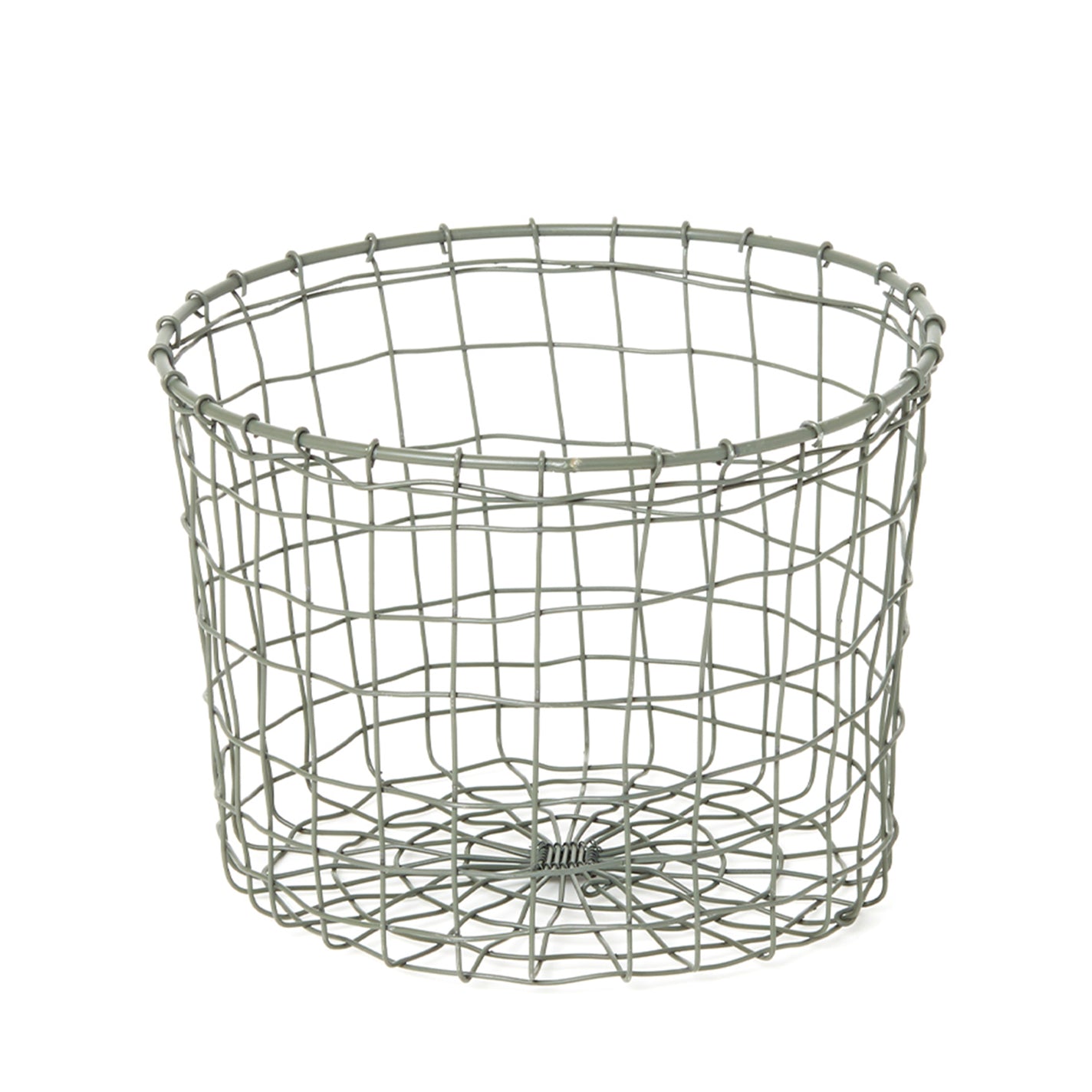 Fog Linen Work Round Pot Basket
