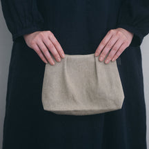 Fog Linen Work Seg Pouch (M): Natural