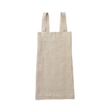 Fog Linen Work Linen Square Cross Apron: Natural