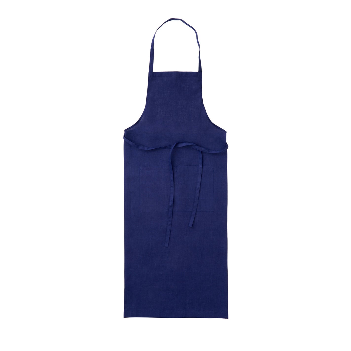 Fog Linen Work Linen Full Apron: Blue Violet