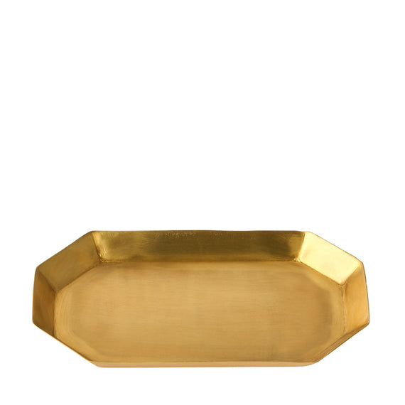 Fog Linen Work Brass Plate Long Octagonal (M)