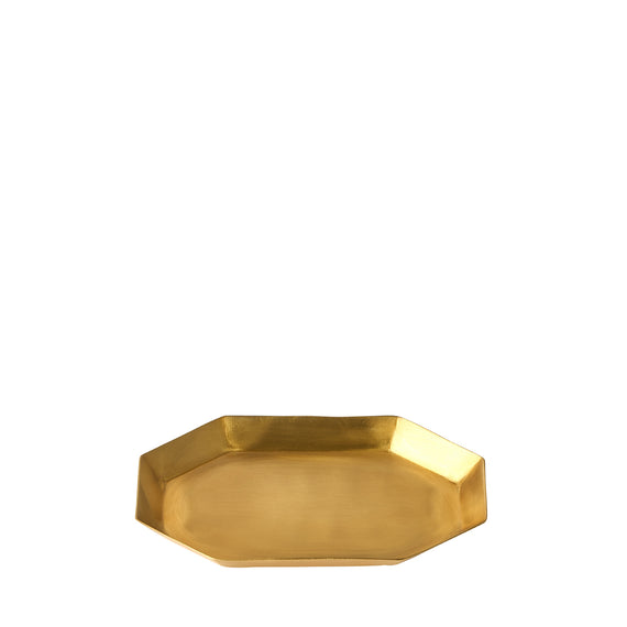 Fog Linen Work Brass Plate Long Octagonal (S)