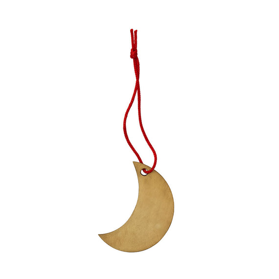Fog Linen Work Brass Moon Ornament