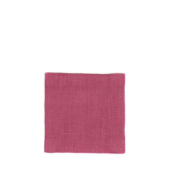 Fog Linen Work Linen Coaster: Camellia