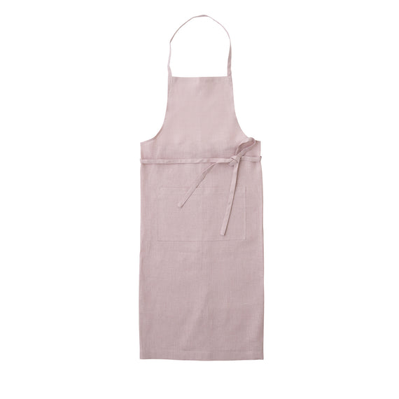 Fog Linen Work Linen Full Apron: Rose Poudre
