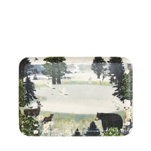 Fog Linen Work Linen Coated Tray (M): Misato Ogihara Forest & Animals