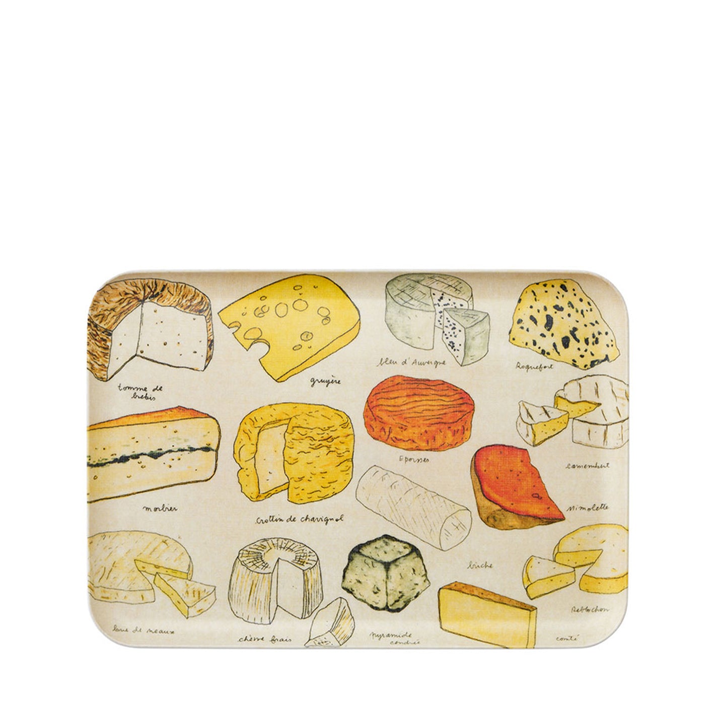 Fog Linen Work Linen Coated Tray (M): Isabelle Boinot Fromage