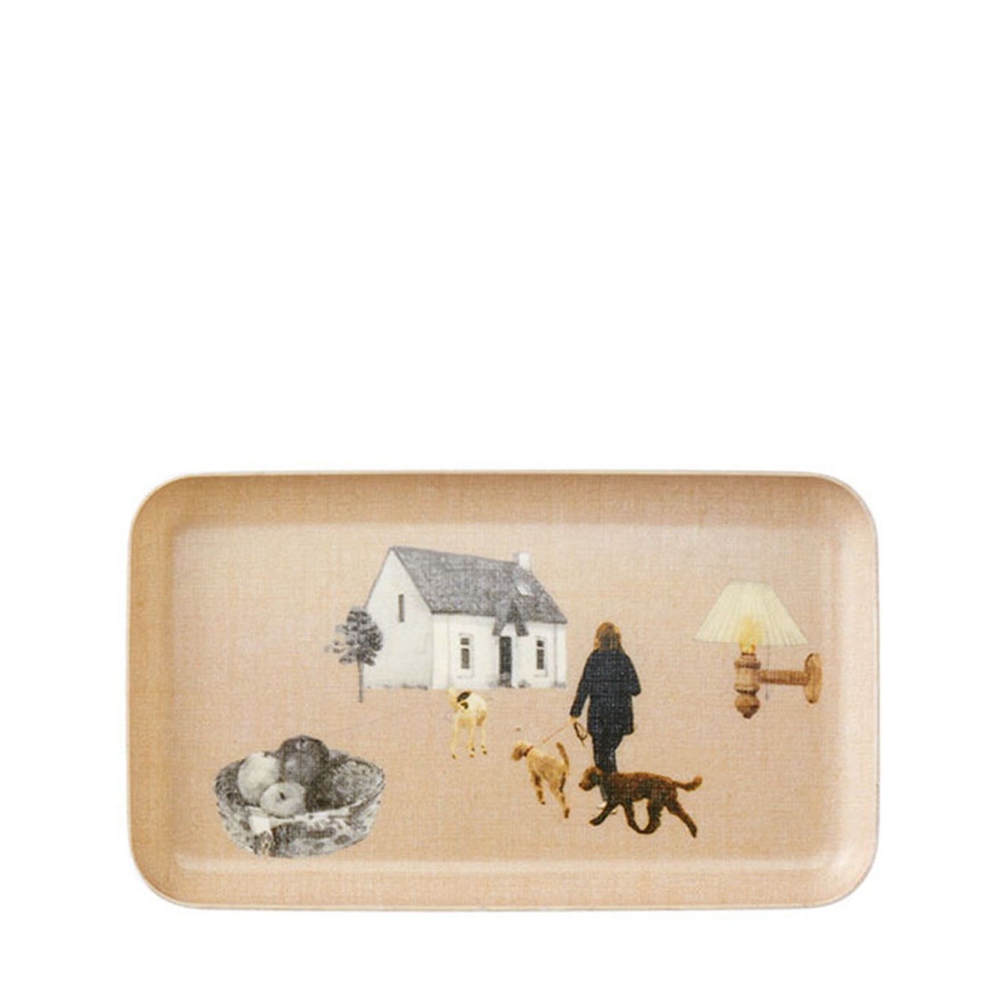 Fog Linen Work Linen Coated Tray (S): Misato Ogihara Living with Dog