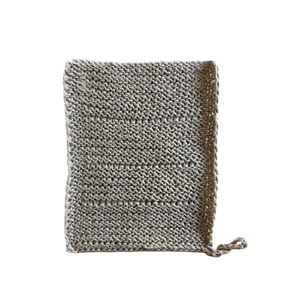 Fog Linen Work Knitted Dish Cloth - Linen