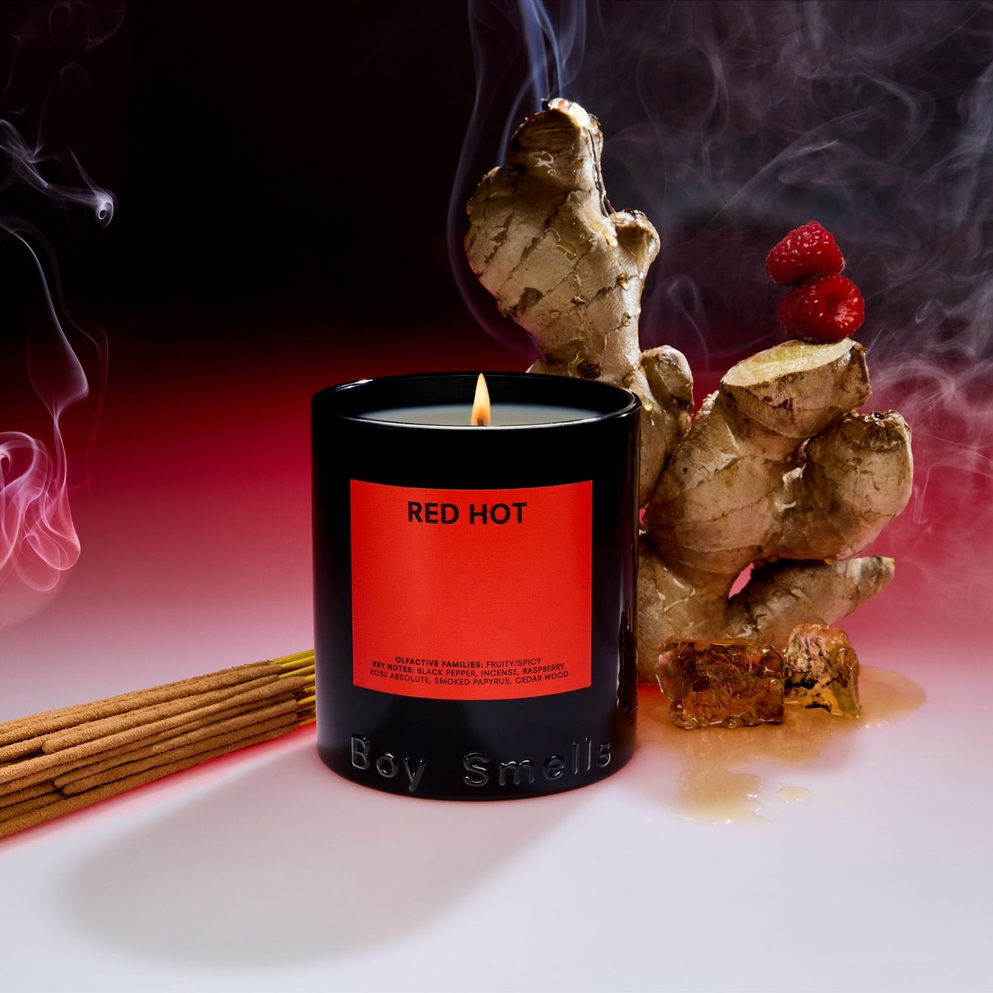 Boy Smells Red Hot Standard Candle