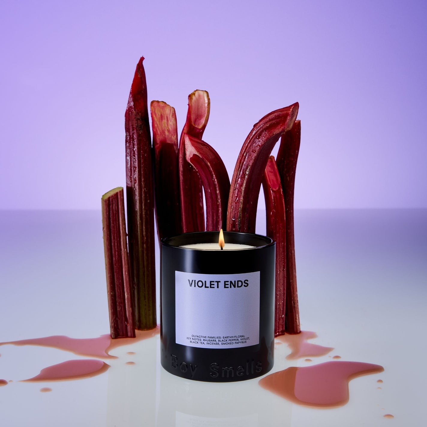 Boy Smells Violet Ends Standard Candle