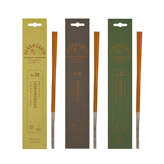 Nippon Kodo Herb & Earth Incense Trio - Value $45