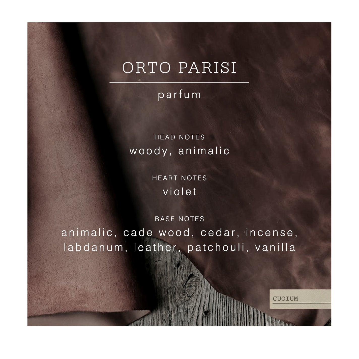 Orto Parisi Cuoium Parfum