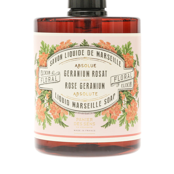Panier des Sens Rose Geranium Marseille Liquid Soap