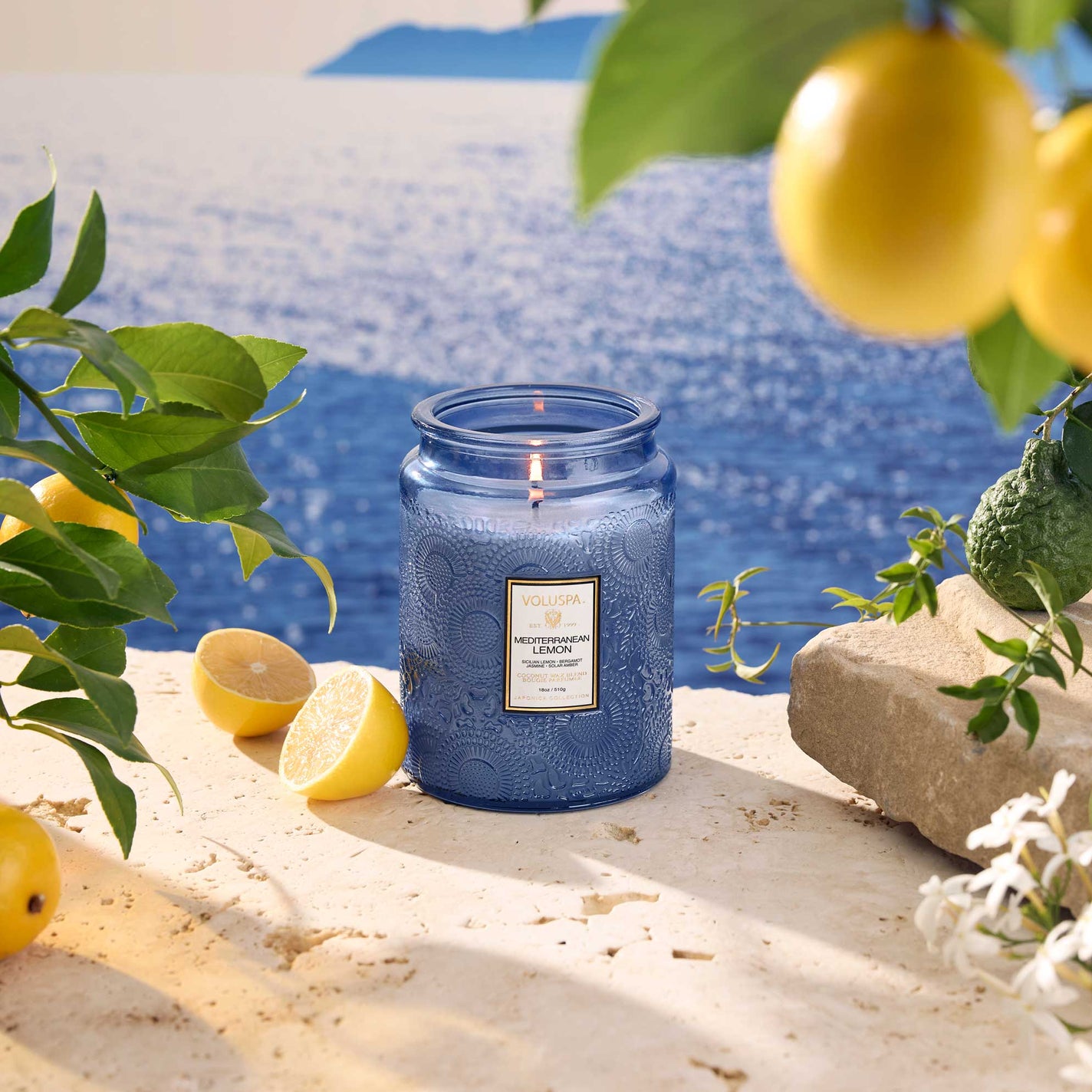 VOLUSPA Mediterranean Lemon 100hr Candle