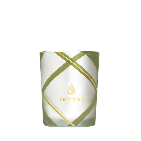 Thymes Frasier Fir Plaid Votive