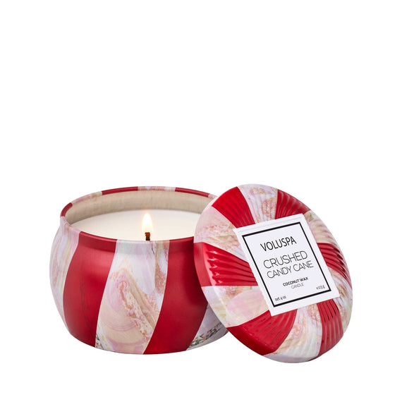 VOLUSPA Crushed Candy Cane Decorative Candle